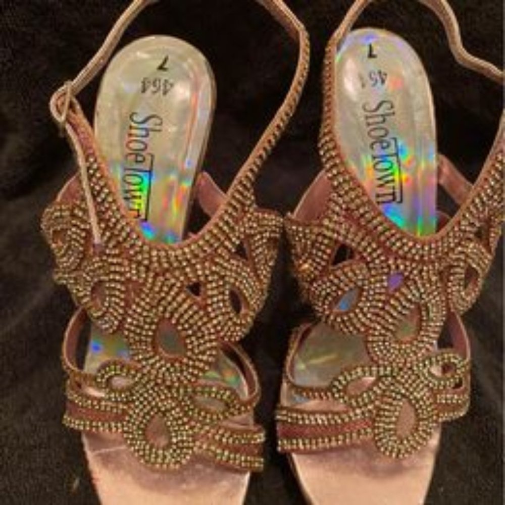 Shoe Town 464 Glitter Heels
